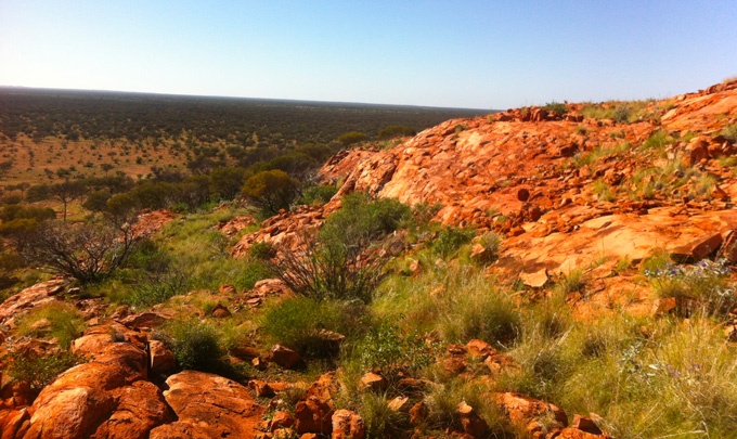 Yarrabubba crater in Western Australia