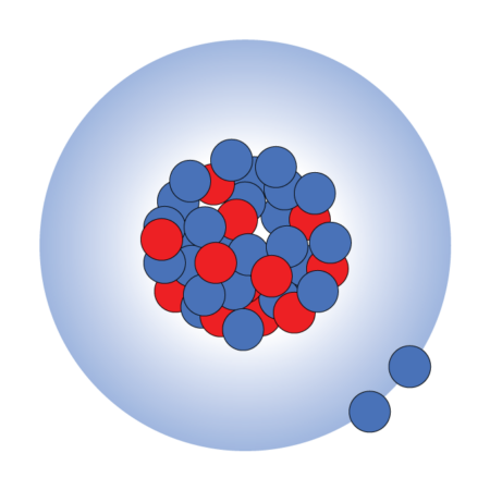 illustration of magnesium-40 with a halo