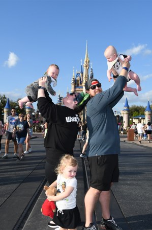 A family at Disney World